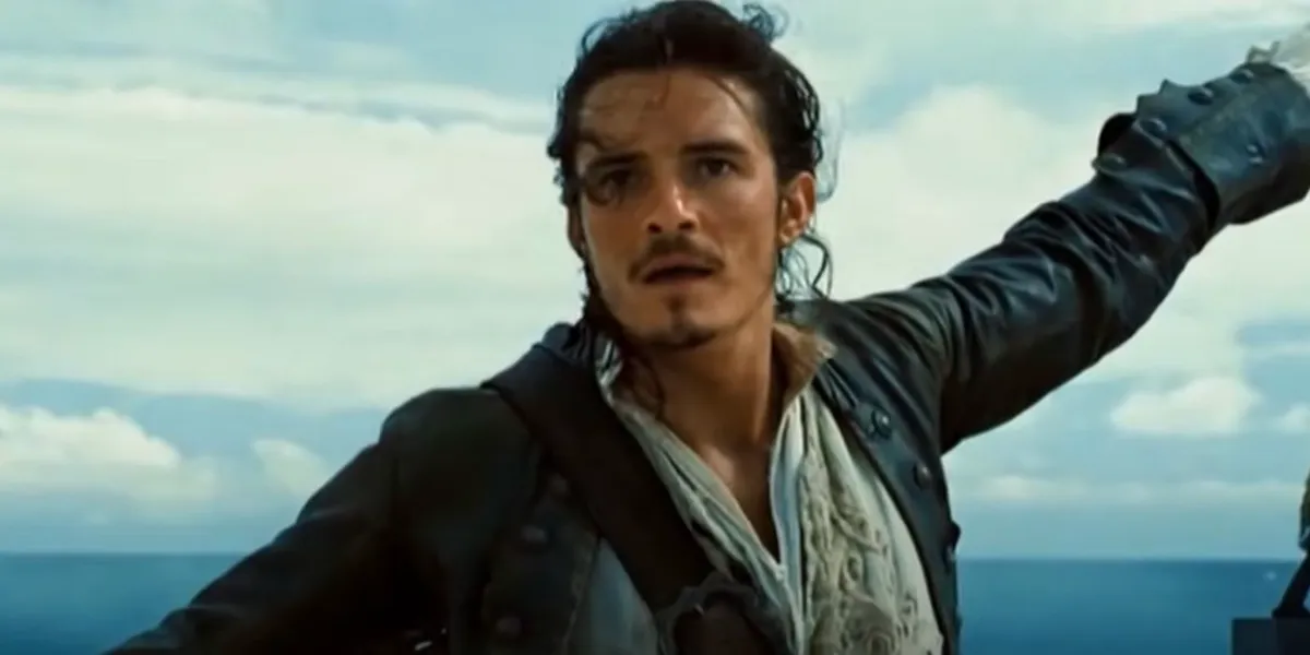 Orlando Bloom as Will Turner in Pirates of the Caribbean Dead Man's Chest