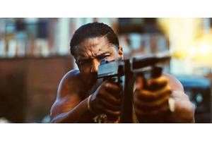 Michael B Jordan with a Tommy Gun from Sinners with George Clooney in From Dusk til Dawn