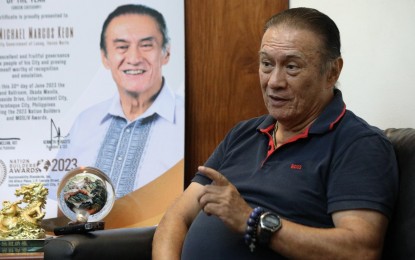 <p><strong>OPTIMISTIC.</strong> Laoag City Mayor Michael Keon says he looks forward to a good performance from Region 1 (Ilocos) athletes in the Palarong Pambansa, during an interview in his office on Thursday (May 22, 2025). The Palarong Pambansa will formally open on May 24 and end on June 2. <em>(PNA photo by Yancy Lim).</em></p>