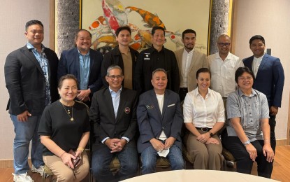 <p><strong>BUSY YEAR. </strong>Philippine Olympic Committee president Abraham “Bambol” Tolentino (seated, center) with other members of the Executive Board after a meeting in Makati City on Tuesday (Jan. 7, 2025). They discussed Filipino athletes’ international calendar this year. <em>(Contributed photo) </em></p>
