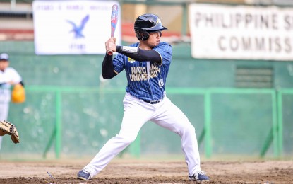<p><strong>GETTING READY</strong>. National University's Kent Altarejos prepares to hit the ball during the game against Adamson University in the UAAP Season 87 baseball tournament Wednesday (February 26, 2025) at the Rizal Memorial Baseball Stadium in Malate, Manila. The Bulldogs won, 7-4. <em>(UAAP photo)</em></p>