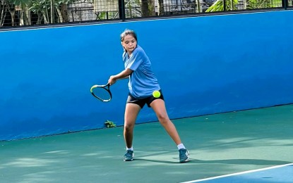 <p><strong>PROMISING NETTER.</strong> The Philippines' Tennielle Madis prepares to make a backhand return to Renee Alame of Australia during their match in the singles event of the ITF J200 Kuala Lumpur on Wednesday (April 16, 2025) in Malaysia. Madis loses but made it to the second round in the doubles, teaming up with Russian Alexandra Malova to beat Indian Diya Ramesh and American Priyanka Rana, 6-1, 6-2. <em>(Contributed photo)</em></p>