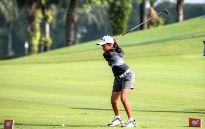 <p><strong>PROMISING.</strong> Brittany Tamayo wins the girls' 11-14 division in the first leg of the ICTSI Junior Philippine Golf Tour (JPGT) Visayas-Mindanao Series on May 6, 2025. She will join the second leg on May 14 at the Negros Occidental Golf and Country Club in Bacolod City. <em>(Contributed photo)</em></p>