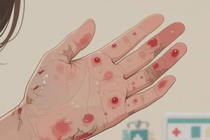 女生手上经常长湿疹不管它会自己自愈吗