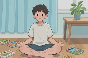 青少年大腿经常长湿疹不管它会自己自愈吗