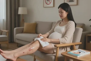 产妇小腿长湿疹不管它会自己自愈吗