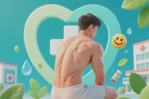 青年人屁股上经常长湿疹不管它会自己痊愈吗