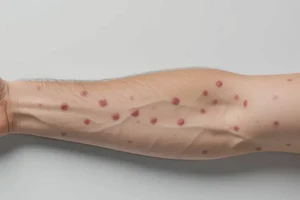 男人手臂偶尔长湿疹不管它会自己好吗