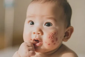 小儿脸上容易长湿疹不管它会自己好吗