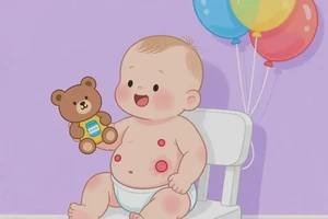 婴幼儿肚子经常长湿疹不管它会自己好吗