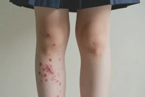 大学生小腿上偶尔长湿疹不管它会自己痊愈吗