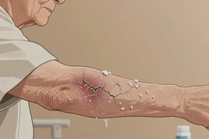 老年人手臂上经常起湿疹不管它会自己痊愈吗