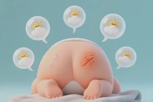 宝宝屁股上出现湿疹可不可以根治