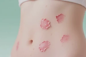 女人肚子上偶尔长湿疹能不能根治